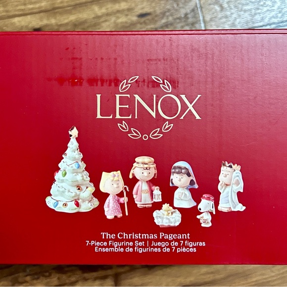 Lenox ~ Peanuts Porcelain Multi-Colors 7-Piece Christmas Pageant Figurines~ New - Picture 15 of 16